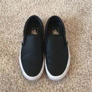 Black Slip On Vans
